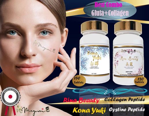 Kona Yuki Whitening and Rina Beauty Collagen –